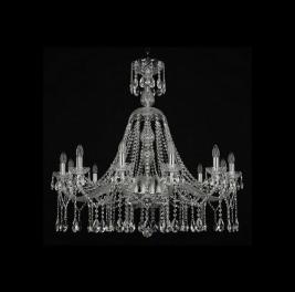 Bohemia Ivele Crystal Люстра Bohemia 1413/12/360/XL-100 Ni