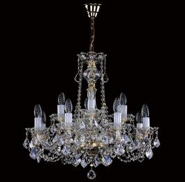 Люстра Art Glass COURTNEY XII. VA-PE LIGHT PATINA CE
