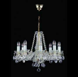 Люстра Art Glass RADKA VIII. FULL CUT R14 WHITE NICKEL