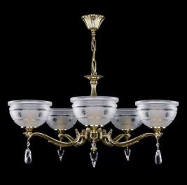 Люстра Art Glass SAFFIRA V. BRASS ANTIQUE CE
