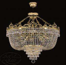 Люстра Art Glass CORINA III. BRASS ANTIQUE CE