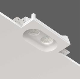 Точечный светильник Stellanova Izar Duo Flat гипсовый SN 008