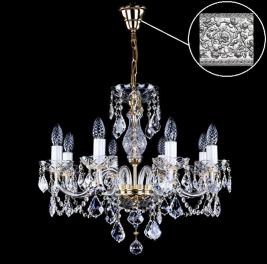Люстра Art Glass A 0002/08/30 NICKEL CE