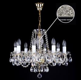 Люстра Art Glass A 0003/08/30 NICKEL CE