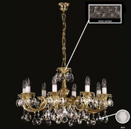 Люстра Art Glass ALICE VIII. NICKEL ANTIQUE CE