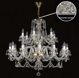 Люстра Art Glass ANDREA XVIII. FULL CUT ST NICKEL CE