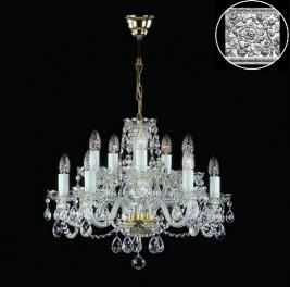 Люстра Art Glass RADKA X. FULL CUT R14 NICKEL CE