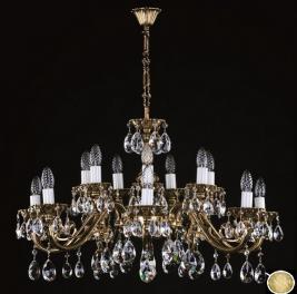 Люстра Art Glass VIKTORIE BRASS ANTIQUE CE - 8003