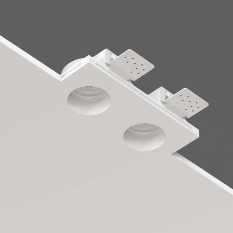 Точечный светильник Stellanova Quasar Duo Flat гипсовый SN 034