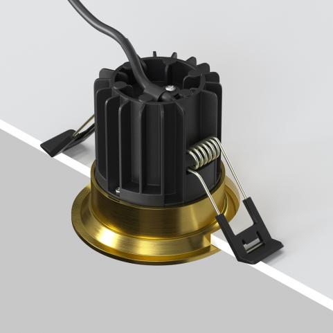Точечный светильник Maytoni Technical Downlight 4000K Round DL058-7W4K-BS