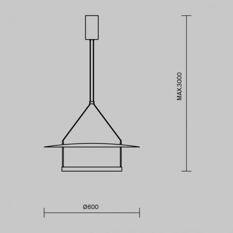 Подвесной светильник Maytoni Ambience MOD280PL-L30B3K