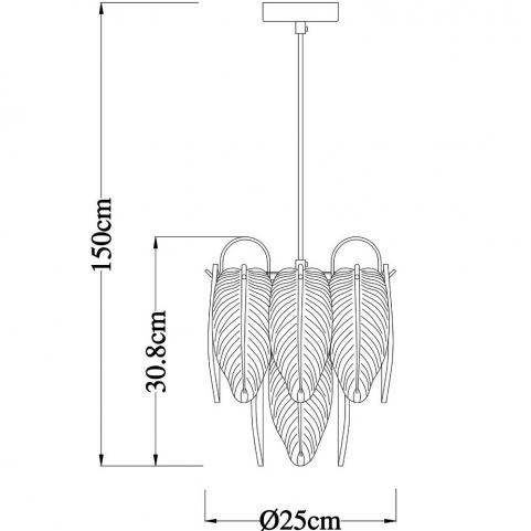 Светильник подвесной Arte Lamp Evie A4052SP-1SG