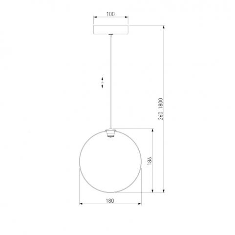 Подвесной светильник Eurosvet Wonder 50230/1 LED янтарный