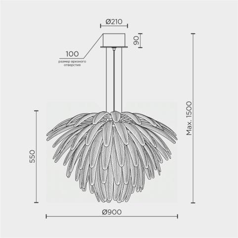 Люстра Modelux ML.2420  4000K ML.2420.900 CP