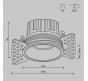 Точечный светильник Maytoni Technical Downlight 3000K Round DL058-12W3K-TRS-W