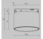 Трековый светильник Maytoni Technical Levity 4000К Alfa S TR188-1-5W4K-M-BW