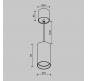 Подвесной светильник Maytoni Technical Vol P100PL-20W3K-W