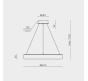 Подвесной светильник Modelight MDL.8484 с пультом 3000-6000K MDL.8484.600PL BS