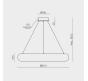 Подвесной светильник Modelight MDL.8485 с пультом 3000-6000K MDL.8485.800PL BS