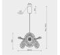Подвесной светильник Modelight MDL.89092  3000-6000K MDL.89092.350HC GD